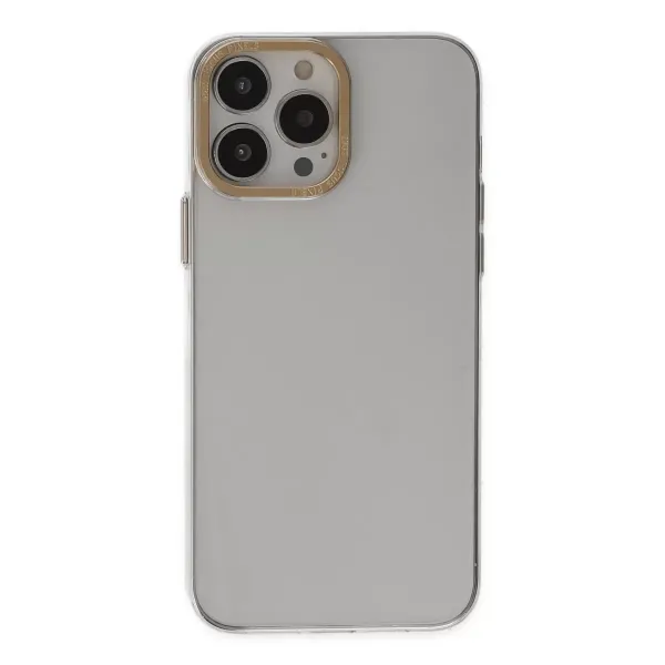 Apple İphone 13 Pro Kılıf Anka Pc Sert Metal Kapak - Şeffaf