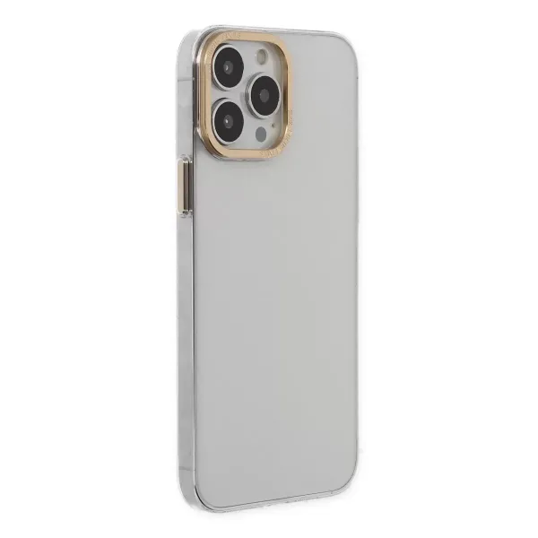 Apple İphone 13 Pro Kılıf Anka Pc Sert Metal Kapak - Şeffaf