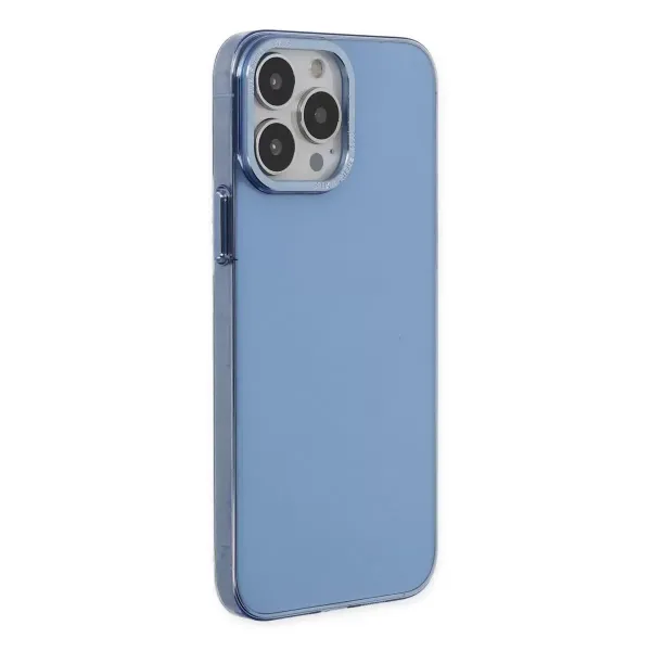 Apple İphone 13 Pro Kılıf Anka Pc Sert Metal Kapak - Mavi