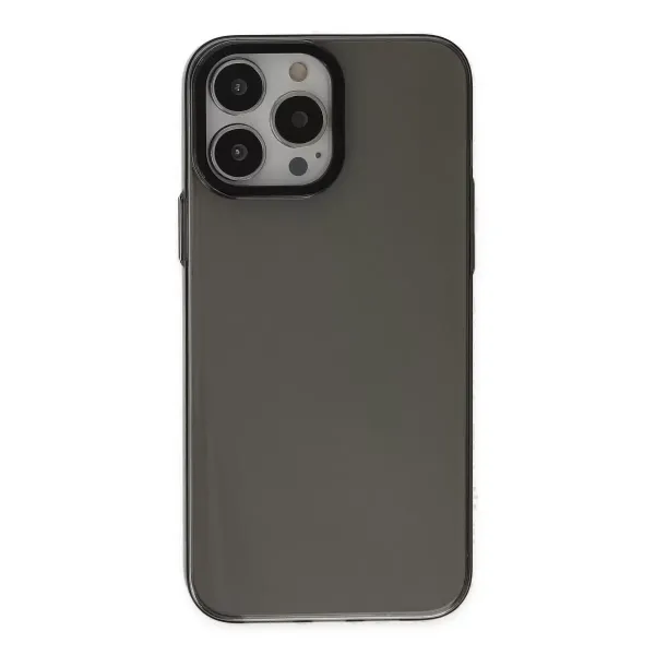 Apple İphone 13 Pro Max Kılıf Anka Pc Sert Metal Kapak - Siyah