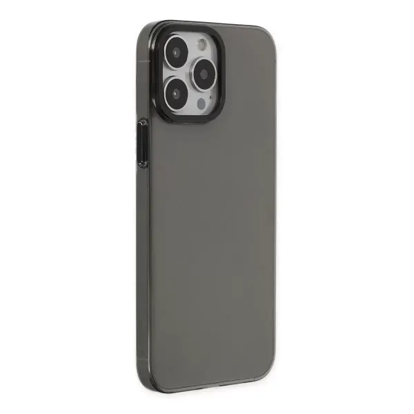 Apple İphone 13 Pro Max Kılıf Anka Pc Sert Metal Kapak - Siyah