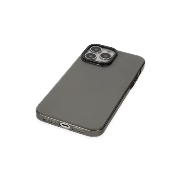 Apple İphone 13 Pro Max Kılıf Anka Pc Sert Metal Kapak - Siyah