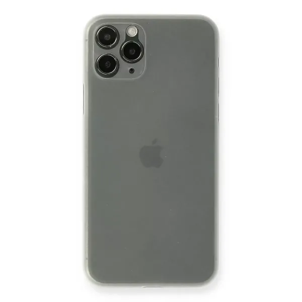 Apple İphone 11 Pro Max Kılıf Pp Ultra İnce Kapak - Beyaz