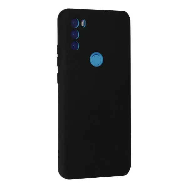 General Mobile Gm 21 Plus Kılıf Nano İçi Kadife Silikon - Siyah