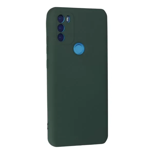 General Mobile Gm 21 Plus Kılıf Nano İçi Kadife Silikon - Koyu Yeşil