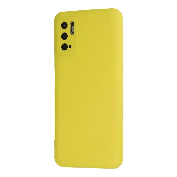 Xiaomi Redmi Note 10 5g Kılıf Nano İçi Kadife Silikon - Sarı