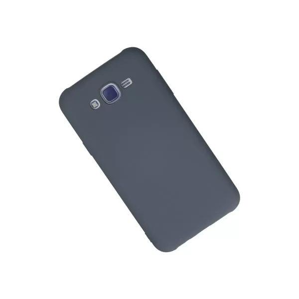Samsung Galaxy J7 Kılıf Nano İçi Kadife Silikon - Gri