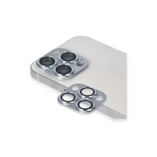 Apple İphone 13 Pro Max Pers Alüminyum Kamera Lens - Sierra Blue