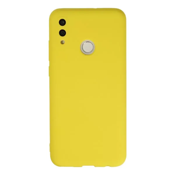 Huawei P Smart 2019 Kılıf Nano İçi Kadife Silikon - Sarı