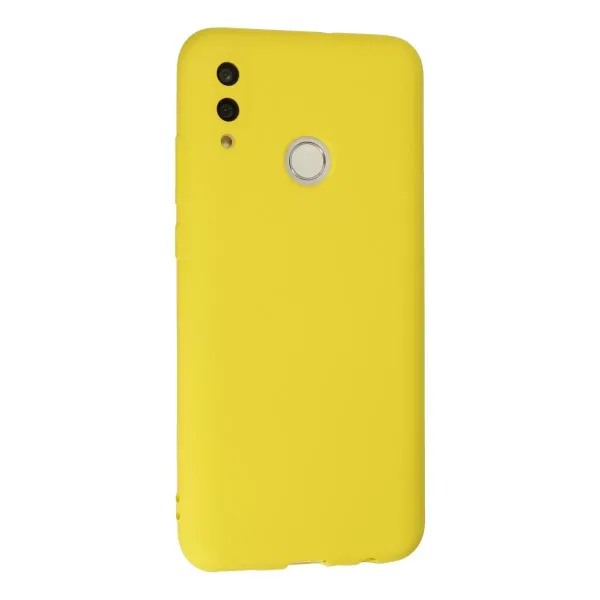 Huawei P Smart 2019 Kılıf Nano İçi Kadife Silikon - Sarı