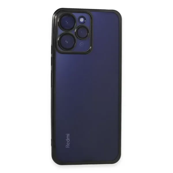 Xiaomi Redmi 12 Kılıf Razer Lensli Silikon - Siyah