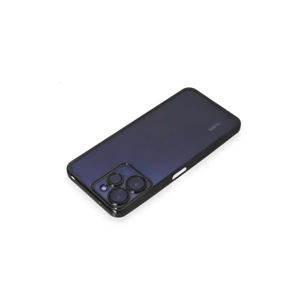 Xiaomi Redmi 12 Kılıf Razer Lensli Silikon - Siyah