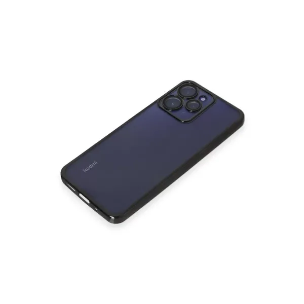 Xiaomi Redmi 12 Kılıf Razer Lensli Silikon - Siyah