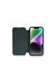 Apple İphone 13 Pro Kılıf Dolpin Kapaklı - Koyu Yeşil