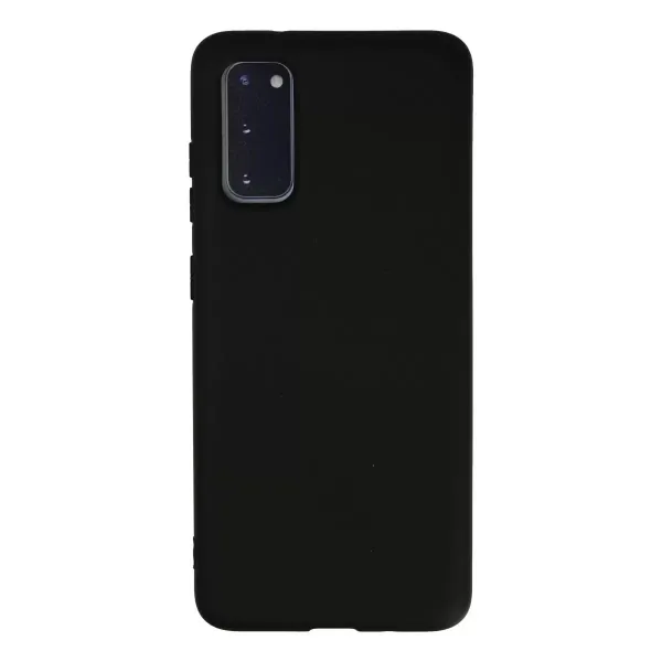 Samsung Galaxy S20 Kılıf Nano İçi Kadife Silikon - Siyah