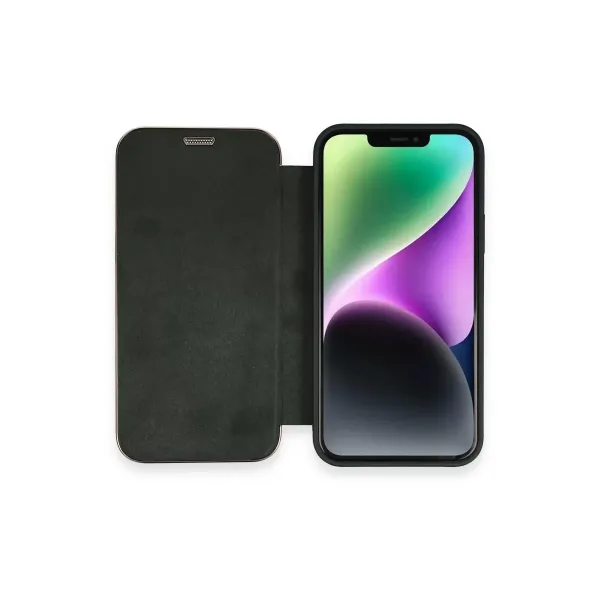 Apple İphone 12 Kılıf Dolpin Kapaklı - Koyu Yeşil