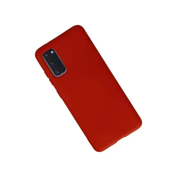 Samsung Galaxy S20 Kılıf Nano İçi Kadife Silikon - Kırmızı