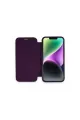 Apple İphone 12 Kılıf Dolpin Kapaklı - Derin Mor