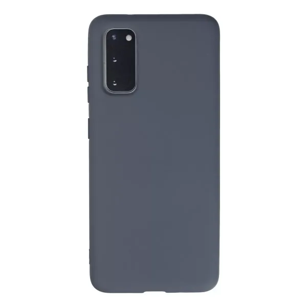 Samsung Galaxy S20 Kılıf Nano İçi Kadife Silikon - Gri