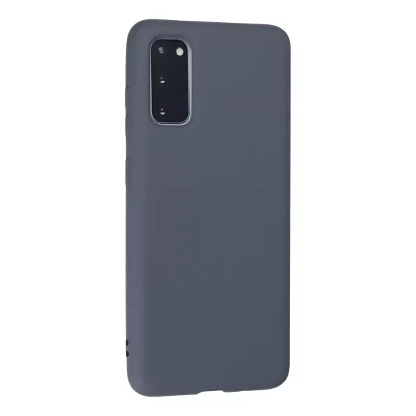 Samsung Galaxy S20 Kılıf Nano İçi Kadife Silikon - Gri