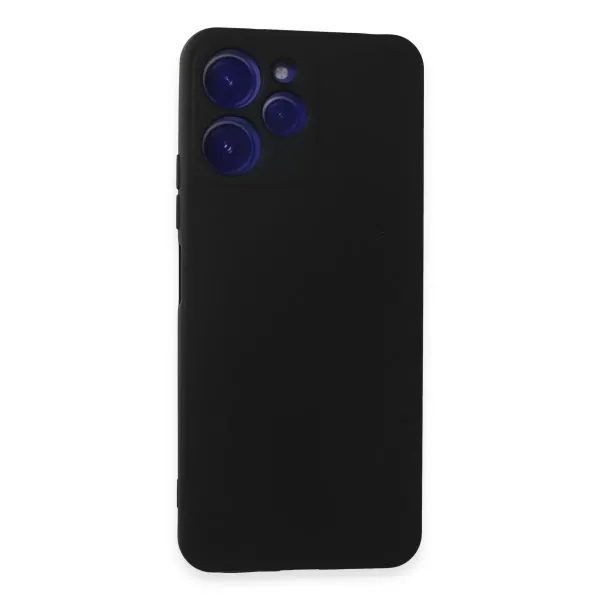 Xiaomi Redmi 12 Kılıf Nano İçi Kadife Silikon - Siyah
