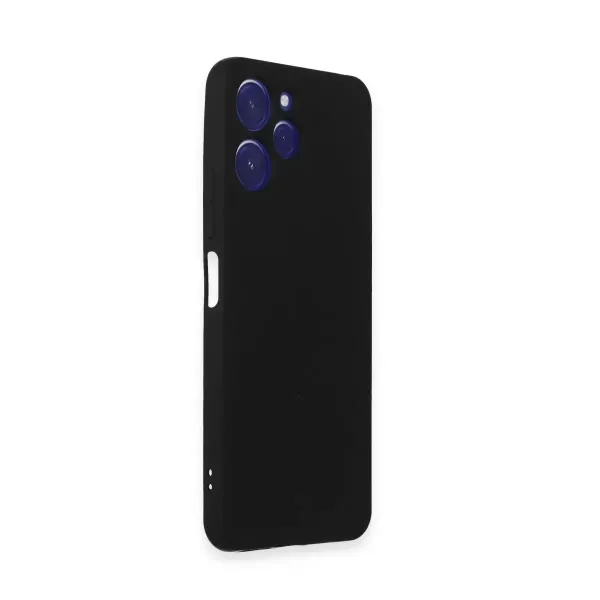 Xiaomi Redmi 12 Kılıf Nano İçi Kadife Silikon - Siyah