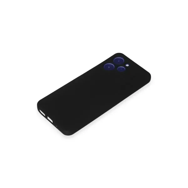 Xiaomi Redmi 12 Kılıf Nano İçi Kadife Silikon - Siyah
