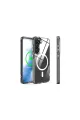 Samsung Galaxy S23 Plus Kılıf Magneticsafe Şeffaf Silikon - Şeffaf