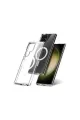 Samsung Galaxy S23 Ultra Kılıf Magneticsafe Şeffaf Silikon - Şeffaf