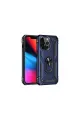 Apple İphone 13 Pro Max Kılıf Sofya Yüzüklü Silikon Kapak - Lacivert