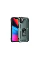 Apple İphone 13 Kılıf Sofya Yüzüklü Silikon Kapak - Yeşil