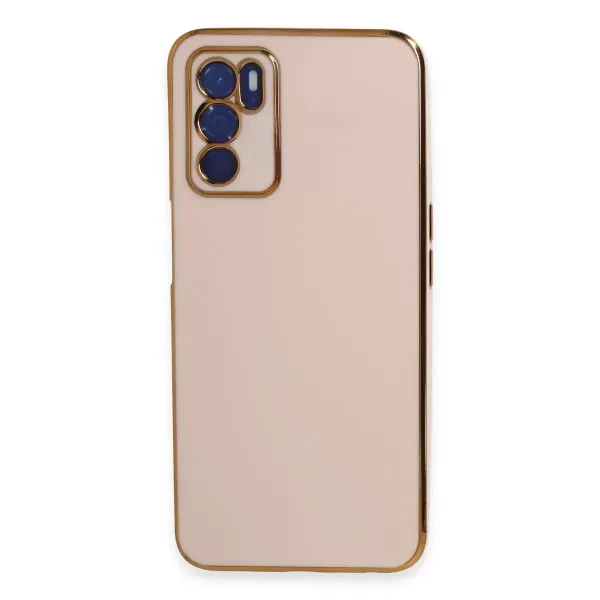 Oppo A16 Kılıf Volet Silikon - Pembe