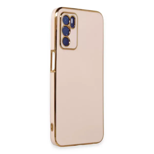 Oppo A16 Kılıf Volet Silikon - Pembe
