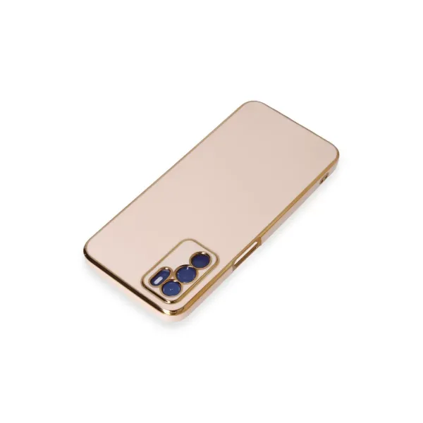 Oppo A16 Kılıf Volet Silikon - Pembe