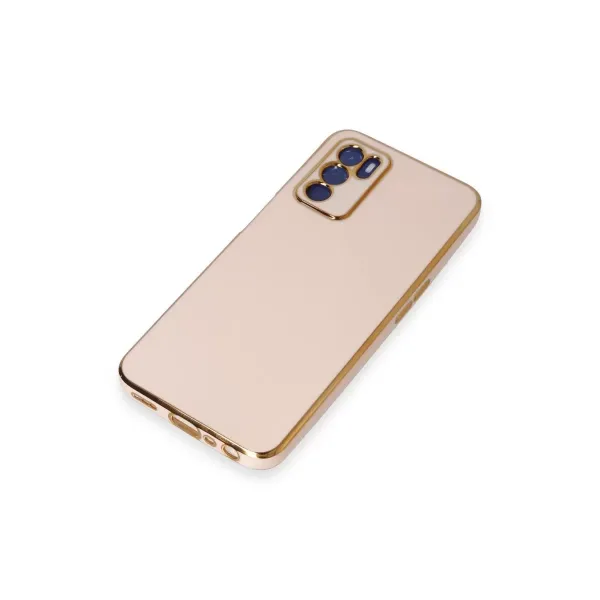 Oppo A16 Kılıf Volet Silikon - Pembe