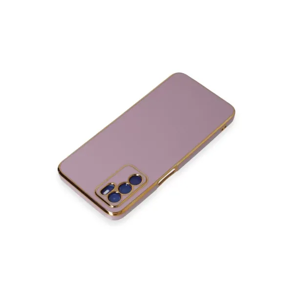 Oppo A16 Kılıf Volet Silikon - Mor