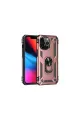 Apple İphone 13 Pro Kılıf Sofya Yüzüklü Silikon Kapak - Rose