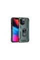 Apple İphone 13 Pro Kılıf Sofya Yüzüklü Silikon Kapak - Yeşil