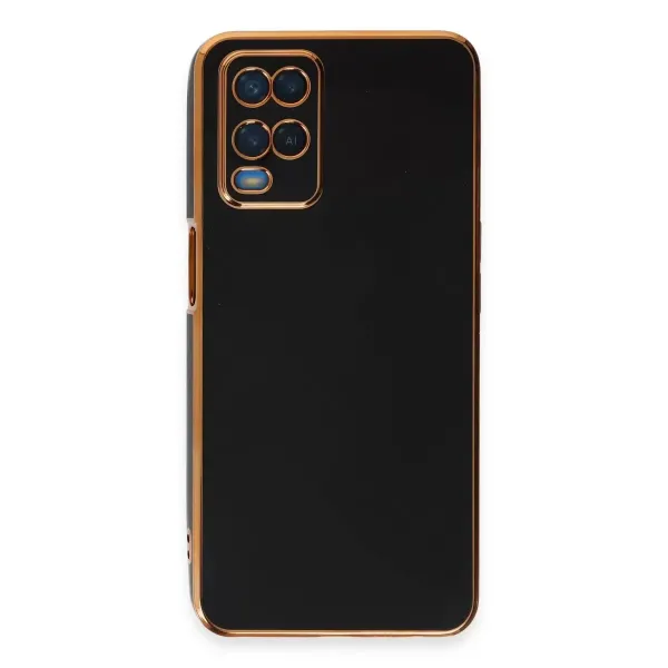 Oppo A54 4g Kılıf Volet Silikon - Siyah