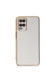 Oppo A54 4g Kılıf Volet Silikon - Beyaz