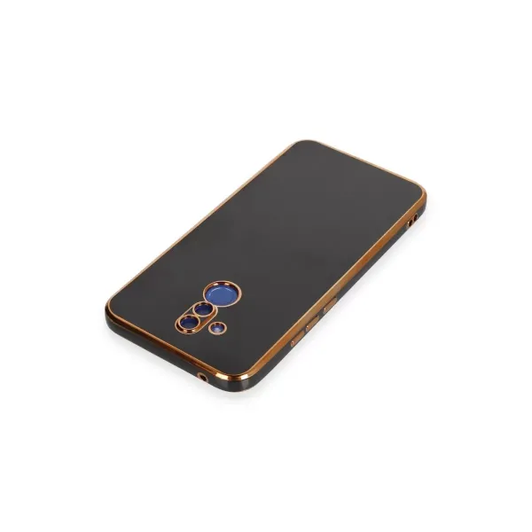 Huawei Mate 20 Lite Kılıf Volet Silikon - Siyah