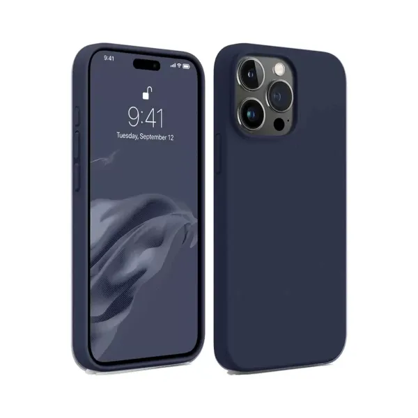 Apple İphone 15 Pro Kılıf First Silikon - Lacivert