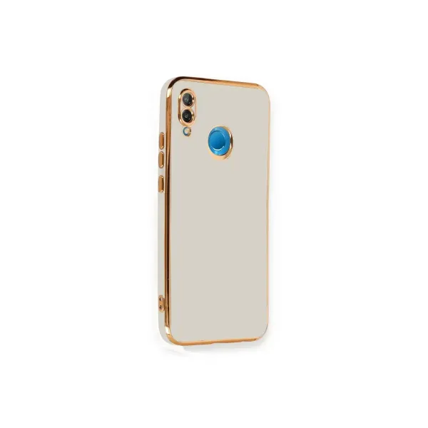 Huawei P20 Lite Kılıf Volet Silikon - Beyaz