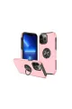 Apple İphone 13 Pro Kılıf Elit Yüzüklü Kapak - Pembe