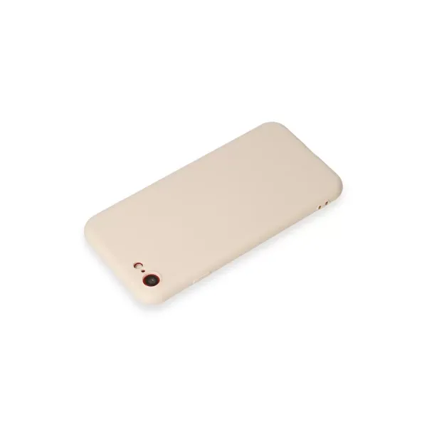 Apple İphone 7 Kılıf First Silikon - Krem