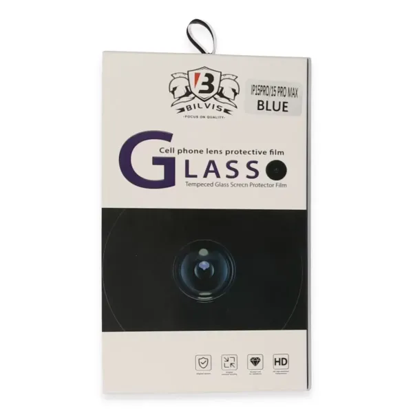 Apple İphone 15 Pro Max Bilvis Titan Kamera Lens - Lacivert