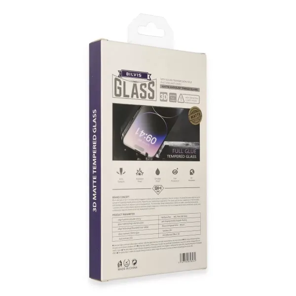 Apple İphone 15 Pro Max Bilvis 3d Mat Cam Ekran Koruyucu