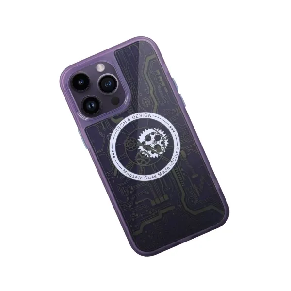 Apple İphone 14 Pro Kılıf Magic Magneticsafe Silikon - Derin Mor