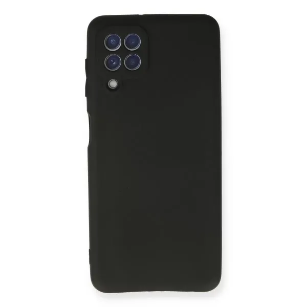 Samsung Galaxy A22 Kılıf First Silikon - Siyah