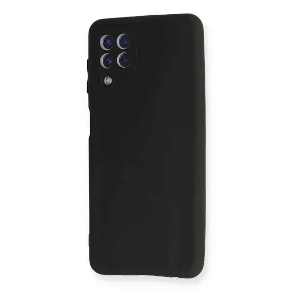 Samsung Galaxy A22 Kılıf First Silikon - Siyah
